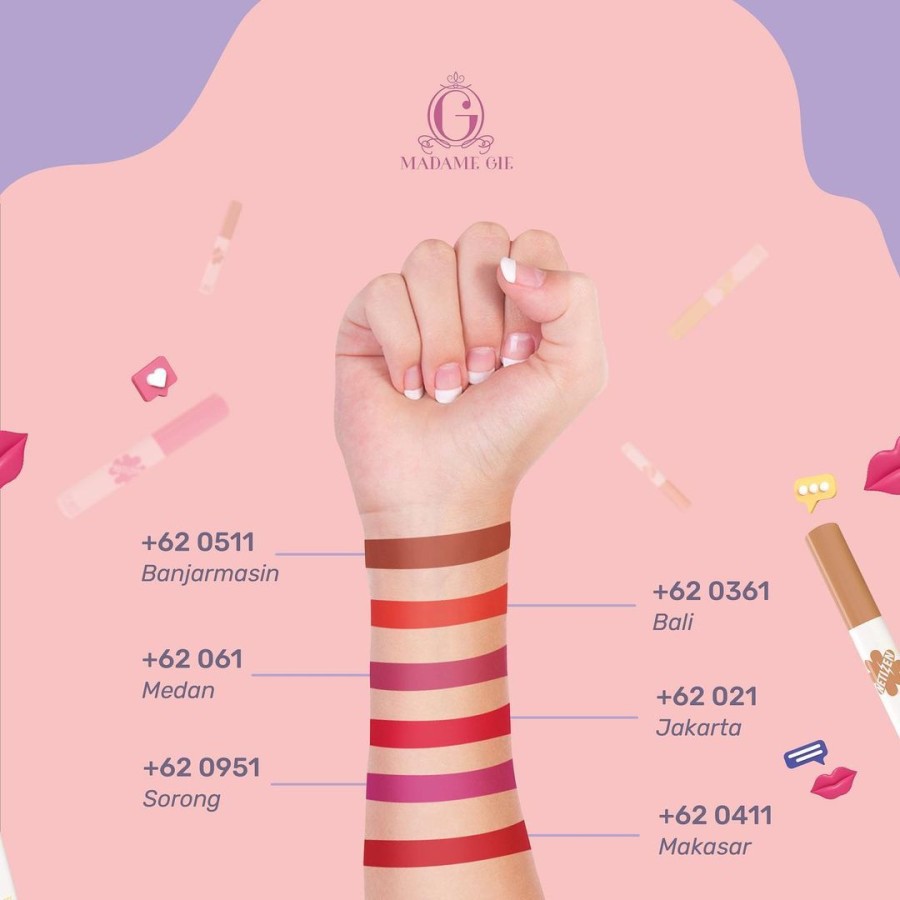 ★ BB ★ Madame Gie Lip Matte +62 - Make Up Lipstick | Lip Cream