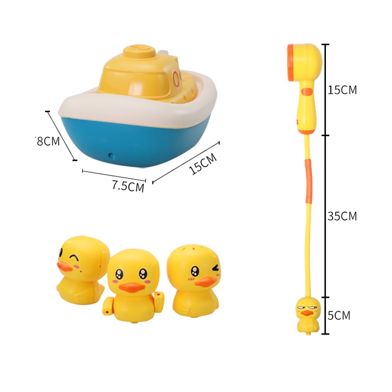 Mainan Semprotan Air Bentuk Bayi Bebek/Mainan Mandi Kepala Shower Bentuk Bebek/Duck Shower Baby Mainan/Shower Boneka Bebek