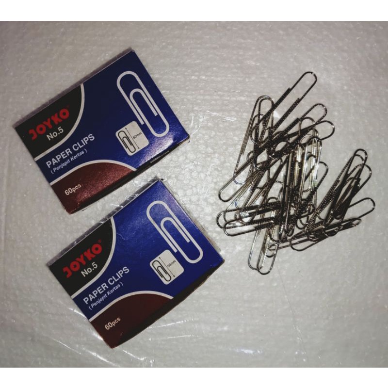 

PAPER CLIPS KLIP KERTAS PENJEPIT KERTAS NO.5 JOYKO