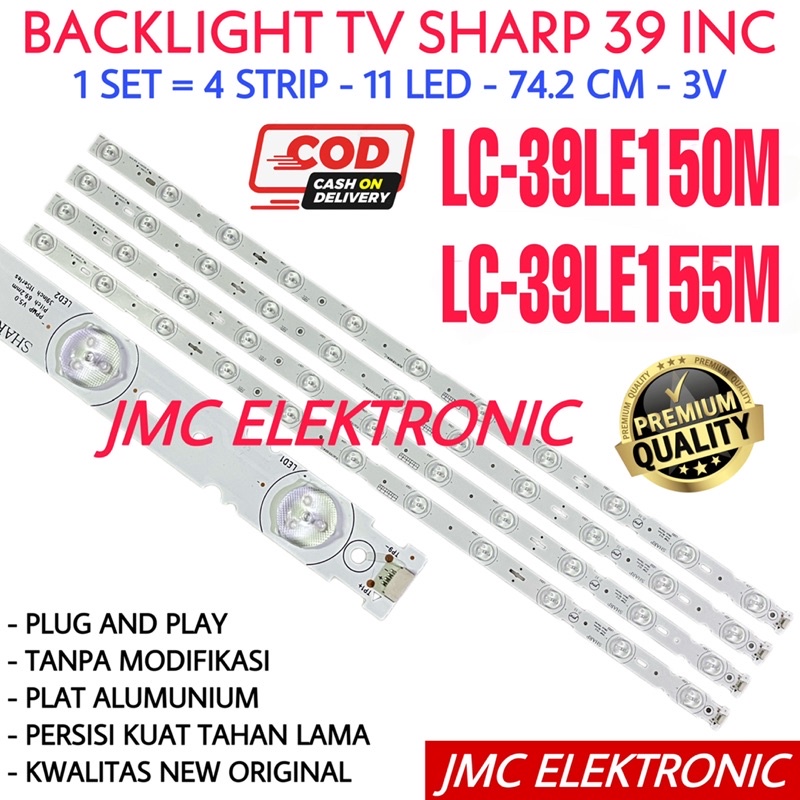 BACKLIGHT TV LED SHARP 39 INC LC 39LE155 39LE150 39LE155M 39LE150M LC39LE155 LC39LE150 LC39LE155M LC39LE150M