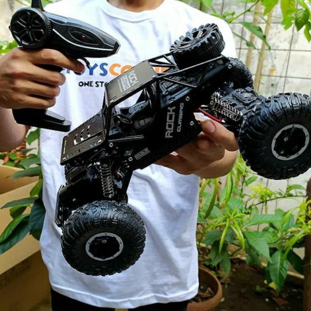 Mobil Remote Control Rc Jeep Off Road Speed Climbing Remot Kontrol - Hitam