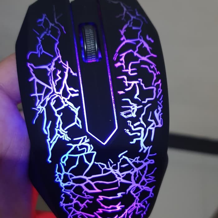 Trend-Mouse Gaming Kabel USB 2400DPI Dengan Lampu LED Warna Warni