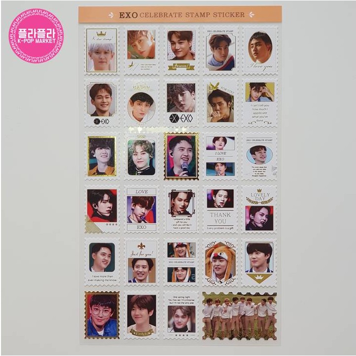 

Post Sticker K-POP ATeez Blackpink EXO Lee Joonki