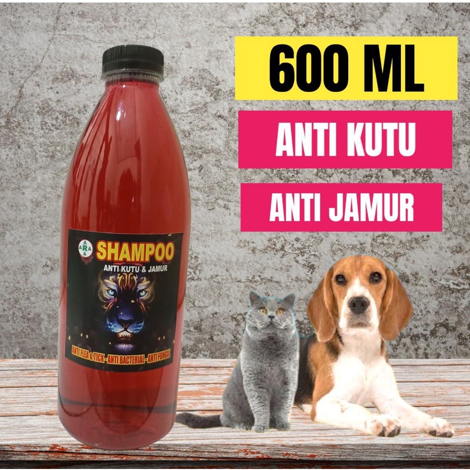 SAMPO KUCING/ANJING 600 ML ANTI KUTU JAMUR DAN MENCEGAH RONTOK