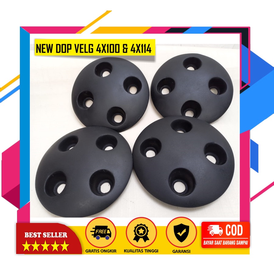 PROMO HARGA SATUAN Center Dop Velg Kaleng NEW PCD 4X114 Mobi velg kaleng cover dop JEPIT BAUD Toyota