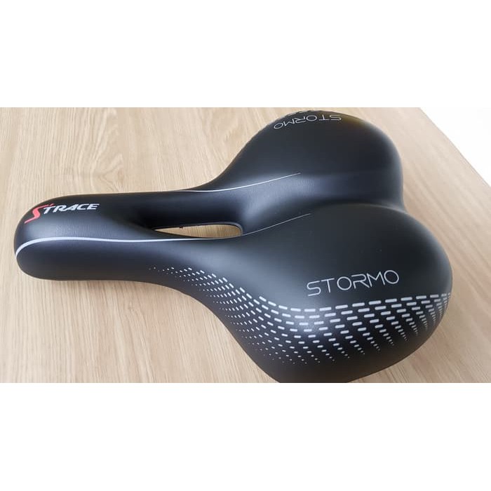 Sadel / Jok Sepeda Mtb Fixie Gel Lebar Strace Storm Type B
