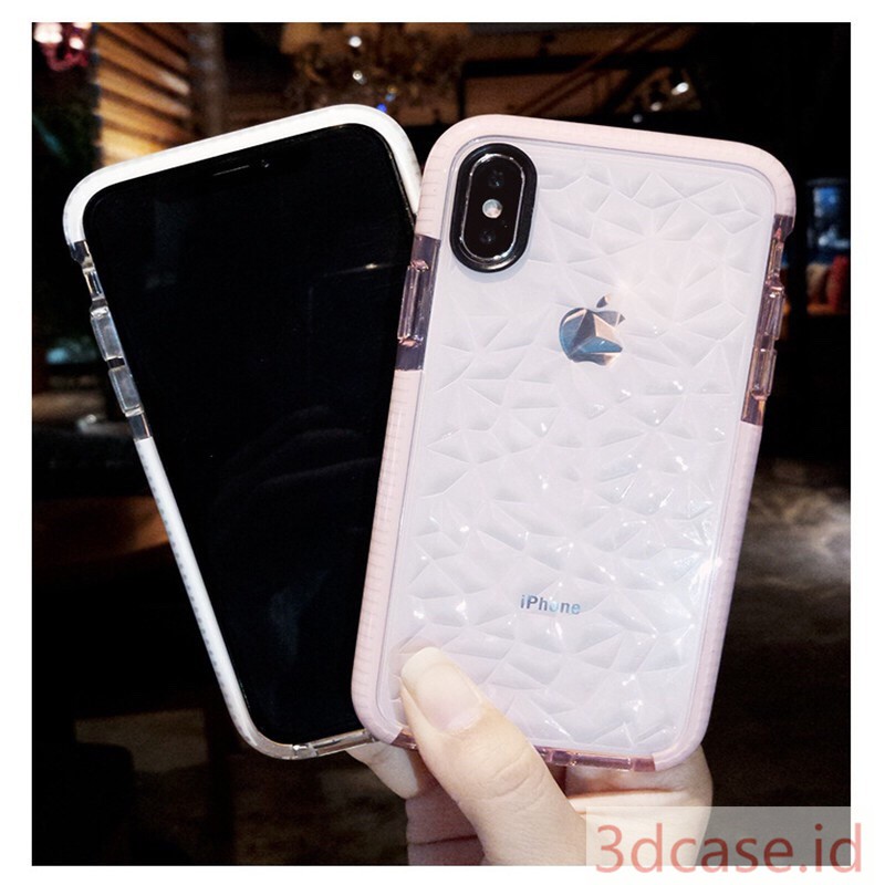 Case/Cover Smartphone Motif Berlian Simple Warna Permen Untuk Compatible For IPhone 6 6S 7 8 Plus 11 X XR XS XSMAX 11PRO MAX