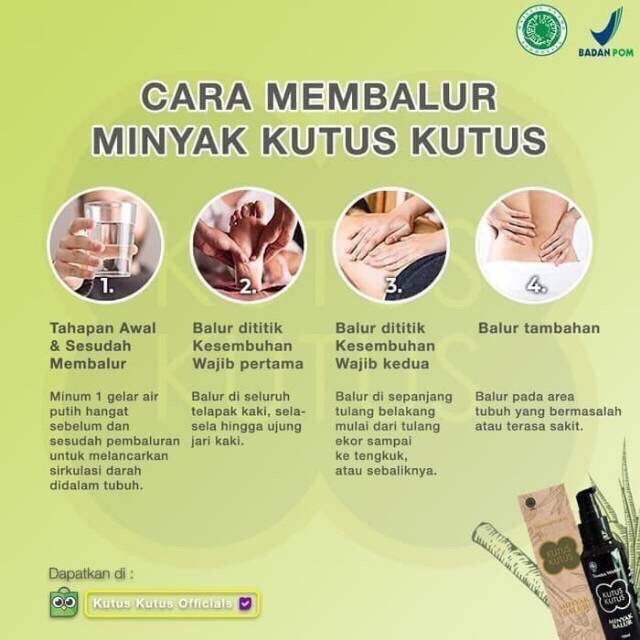 Minyak Kutus Kutus 100ml ORIGINAL BPOM