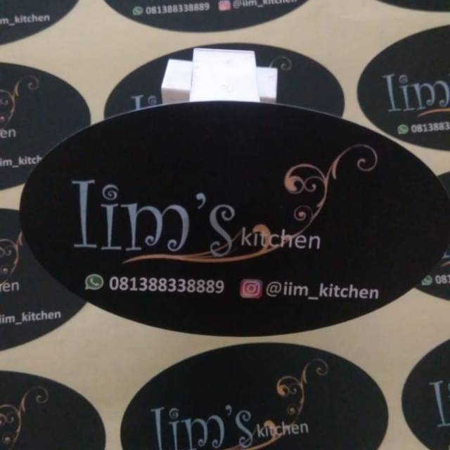 

sticker label produk makanan