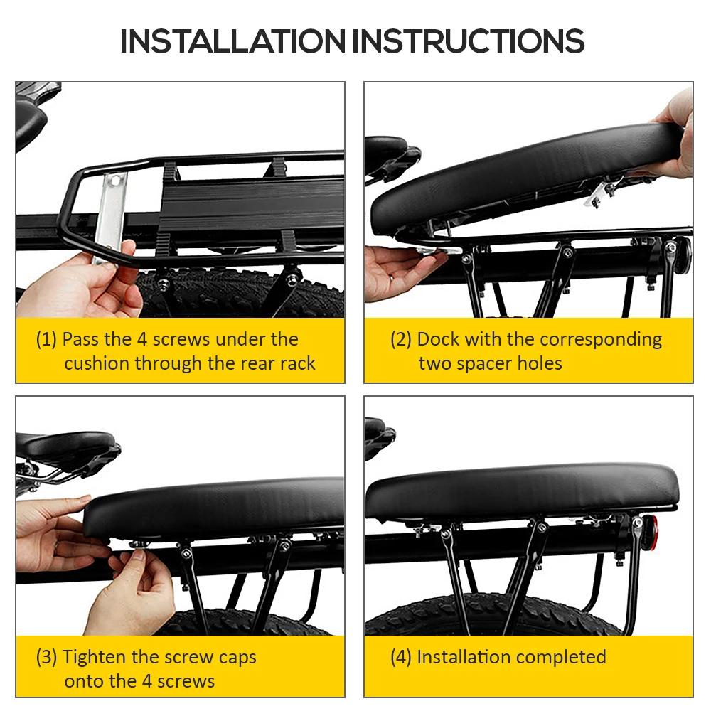 Lanfy Sepeda Berawak Bantal Bersepeda Universal Sepeda Kursi Plat Sepeda Sadel Sepeda Gunung Sepeda Carrier Anak Kursi Belakang