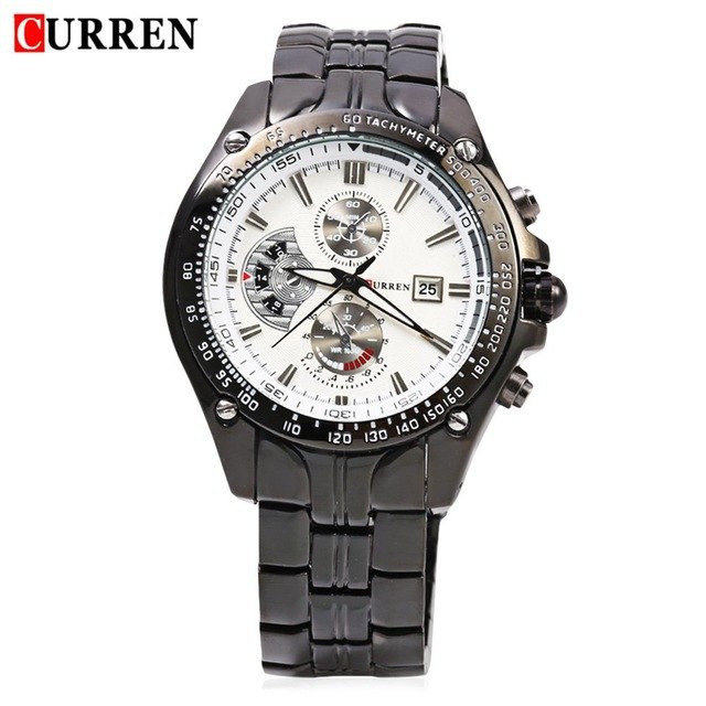 CURREN 8083 Jam Tangan Pria Analog Stainless Steel Chronograph Tidak Aktif WATCHKITE WKOS