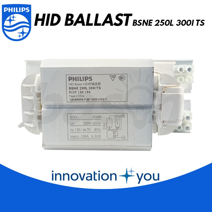 PHILIPS BSNE 250 L300 ITS - Ballast Lampu SON 250W