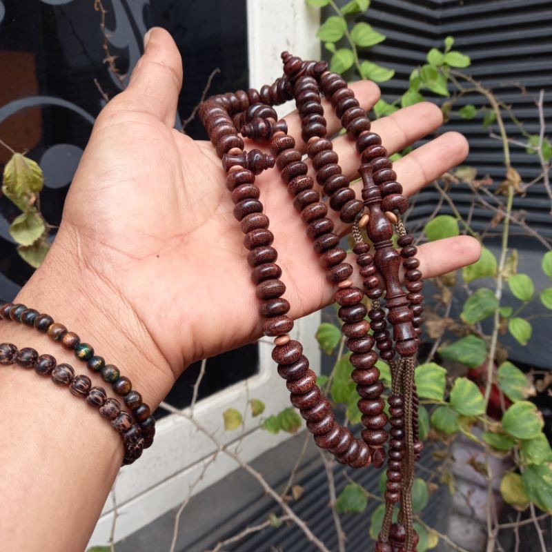 Tasbih Tijani Galih Asem 12mm Tasbih Tijani Yuser Tasbih Tijani  murah Tasbih Tijaniyah