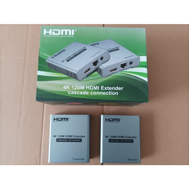 HDMI Extender 4K 120M RJ45 Lan Cat 5E/ Cat 6 HDMI Extension Rj45 LAN