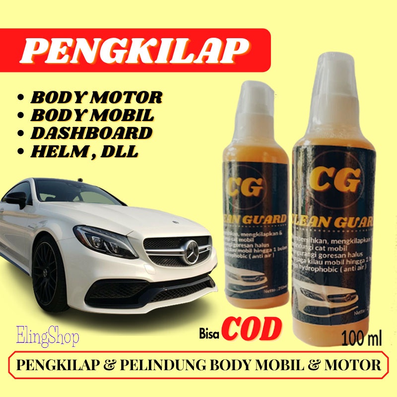 PAKET 2 BOTOL PENGKILAP POLES PERAWATAN BODY BODI EKSTERIOR MOBIL MOTOR HELM KENDARAAN 100 ml