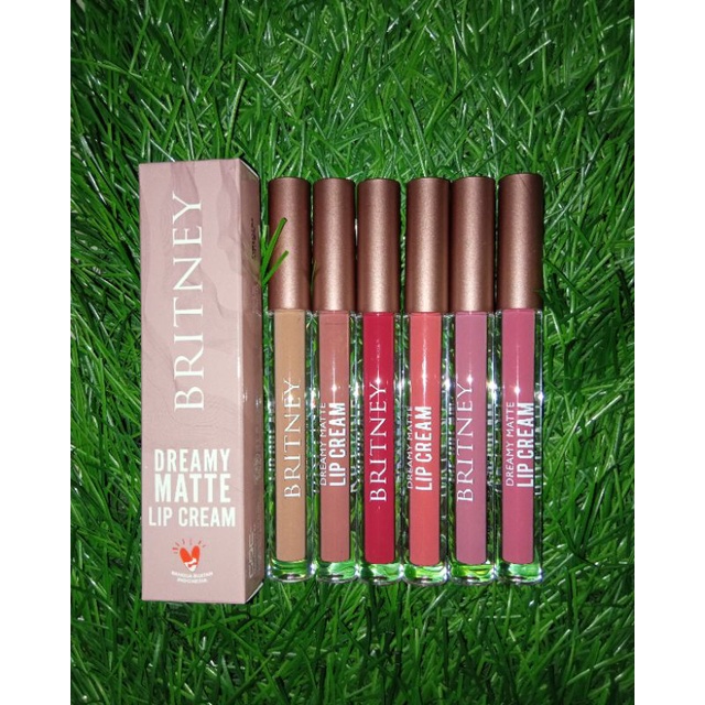 Britney Matte Lip Cream , lipstik cair murah tahan lama