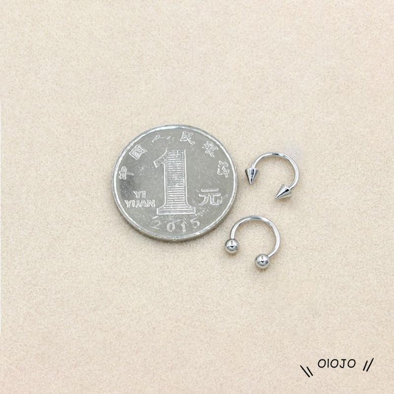 【COD】Anting Tindik Hidung / Telinga / Alis / Bibir / Tubuh Bentuk Tapal Kuda Bahan Stainless Steel