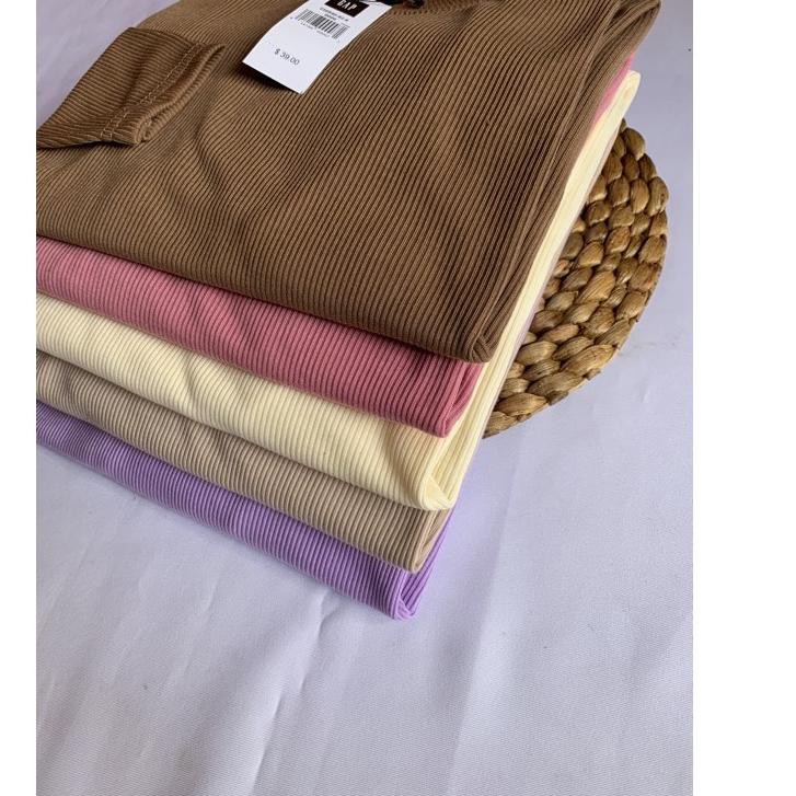 Enjoy GROSIRAN/ECER KAOS RIB PREMIUM  / KAOS RIB LENGAN PANJANG