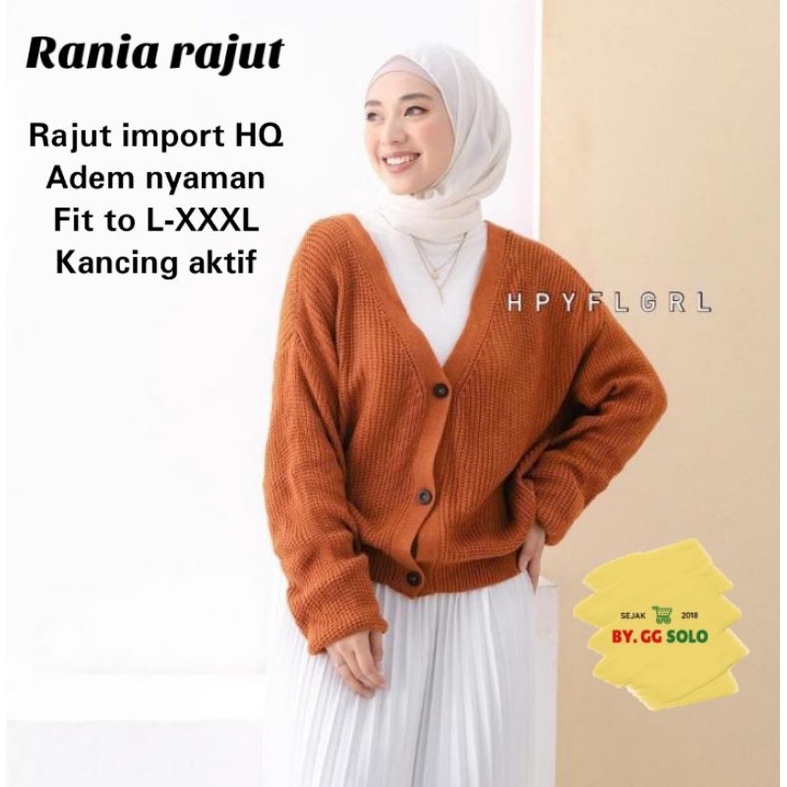 RANIA RAJUT || RAJUT IMPORT || BEST QUALITY || ORI GGSOLO