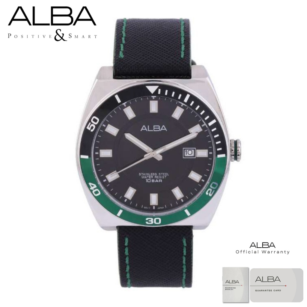 Alba Pria AS9D99 Jam Tangan Pria Alba Active AS9D99X1 Quartz Nylon Strap