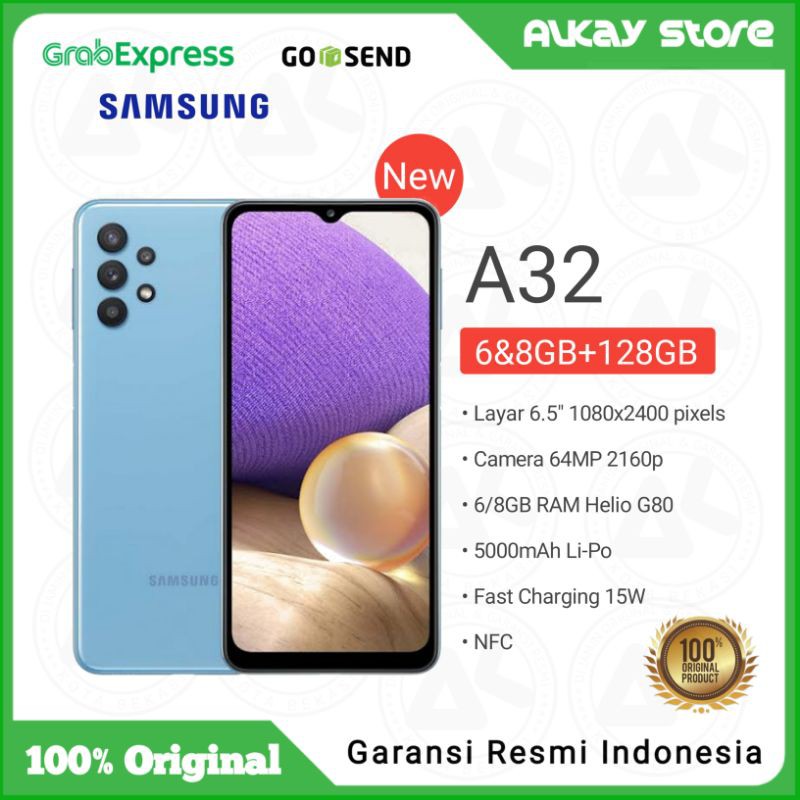 Jual SAMSUNG A32 8/128 6/12   8 Ram 8GB Ram 6GB Rom 128GB Garansi Resmi