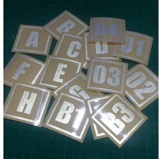 

STIKER CUTTING ANGKA DLM KOTAK UK 23 CM BAHAN REVLEKTIVE