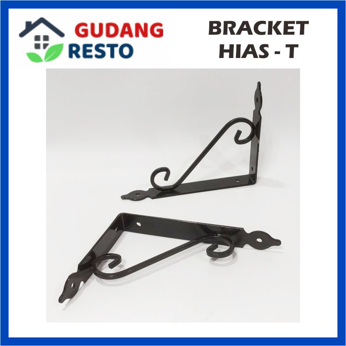 TIPE D-19 / T-19 RAK / SIKU BRACKET BESI HIAS 19 CM / 190 MM MOTIF DINDING AMBALAN PENYANGGA TAMAN GANTUNG