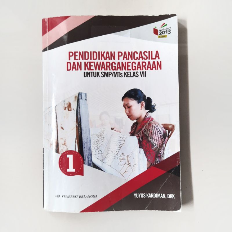 Jual Preloved Buku Pendidikan Pancasila Dan Kewarganegaraan Kelas Vii Erlangga Shopee Indonesia 3689