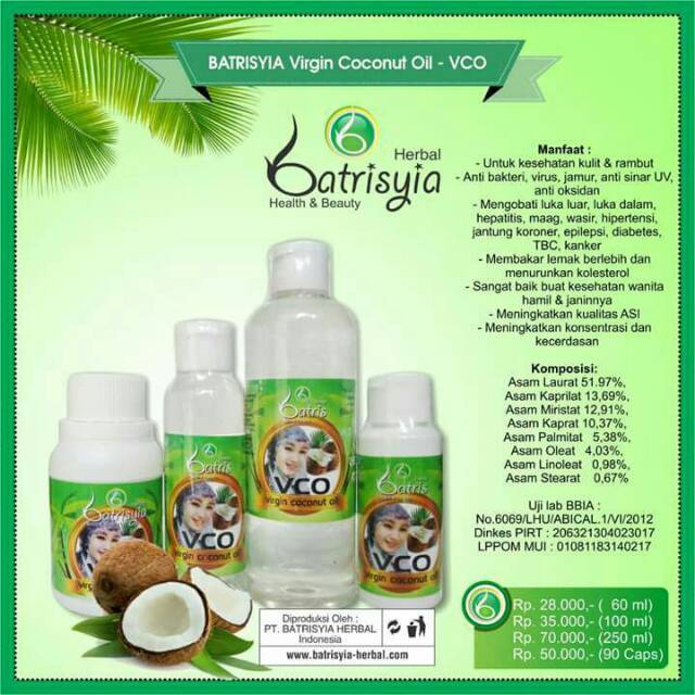

vco (virgin coconut oil)