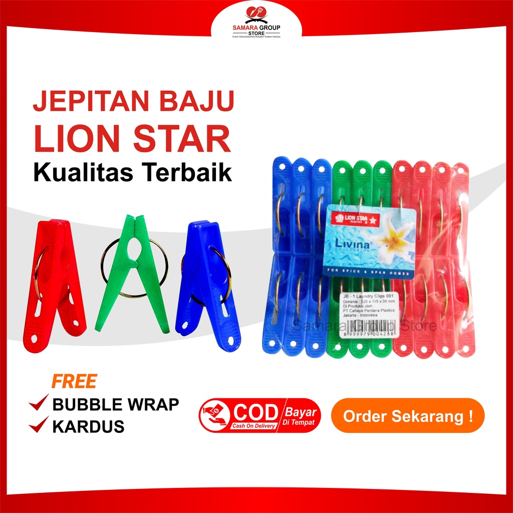 JEPITAN BAJU - JEPIT BAJU JEMURAN LION STAR