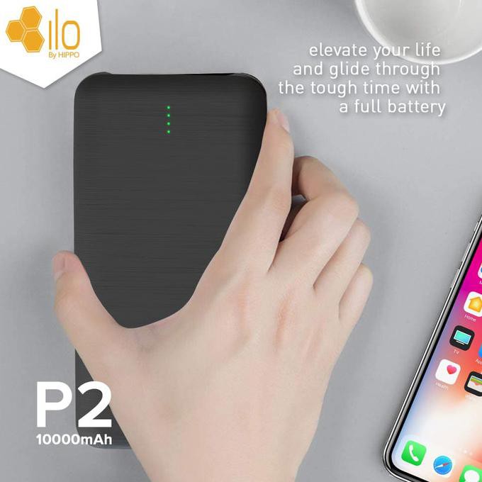 Pb7467796- Hippo Power Bank Ilo P2 10000 Mah Simple Pack - Putih Y468R57Ds