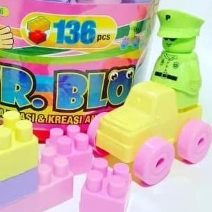♙ mainan blok lego besar isi 136 pcs ♠