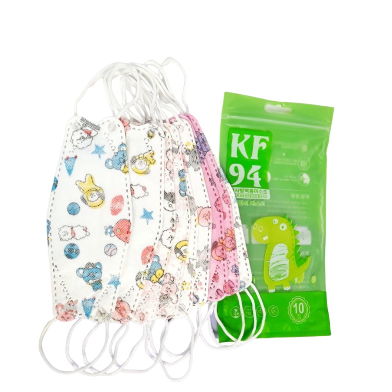 Masker KF94 Anak isi 10pcs motif CAMPUR facemask SR