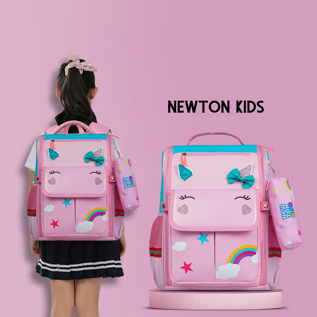 Newtonkids - Ransel Susun Anak Premium/Tas Unicorn/Sekolah TK-SD