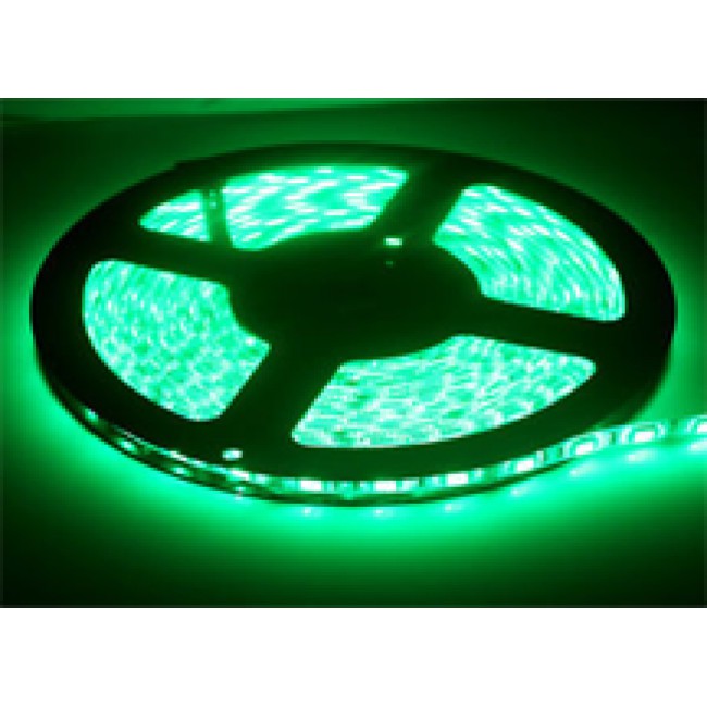 24V DC cahaya HIJAU Flex Led Strip 3528 SMD waterproof 5 meter