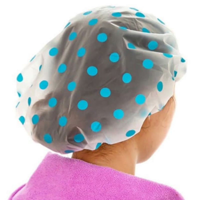 Shower Cap POLKADOT / Topi Mandi / WaterProof