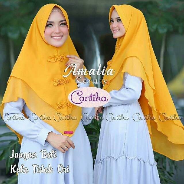 Hijab instan terbaru/ bahan Ceruti babydoll/ Amalia instan
