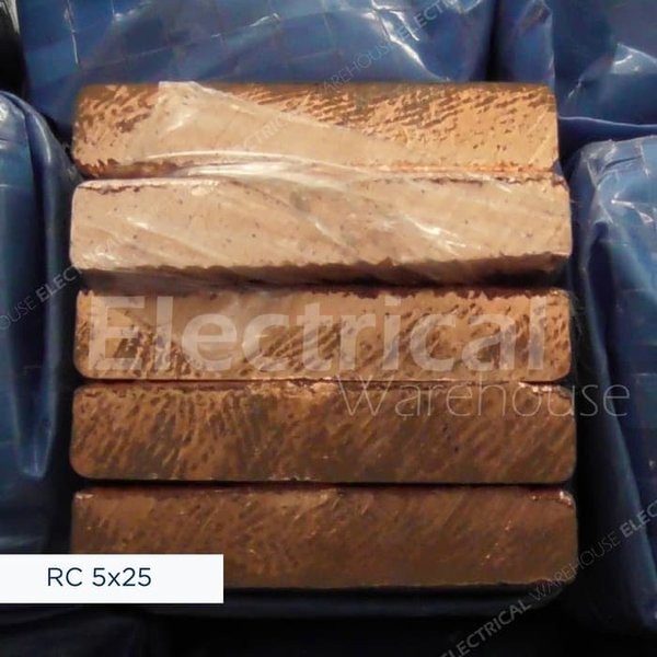 RAIL COPPER RC BUSBAR IMPORT 5x25mm 4 Meter ( PLAT TEMBAGA 5x25 5 x 25 mm )