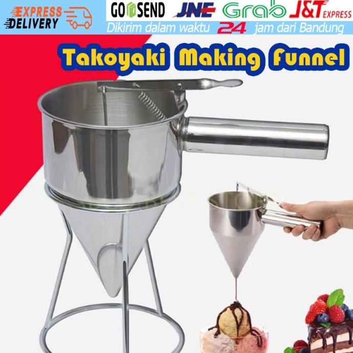 populer] Alat Penuang Adonan Kue Batter Dispenser Penuang Adonan Kue Corong