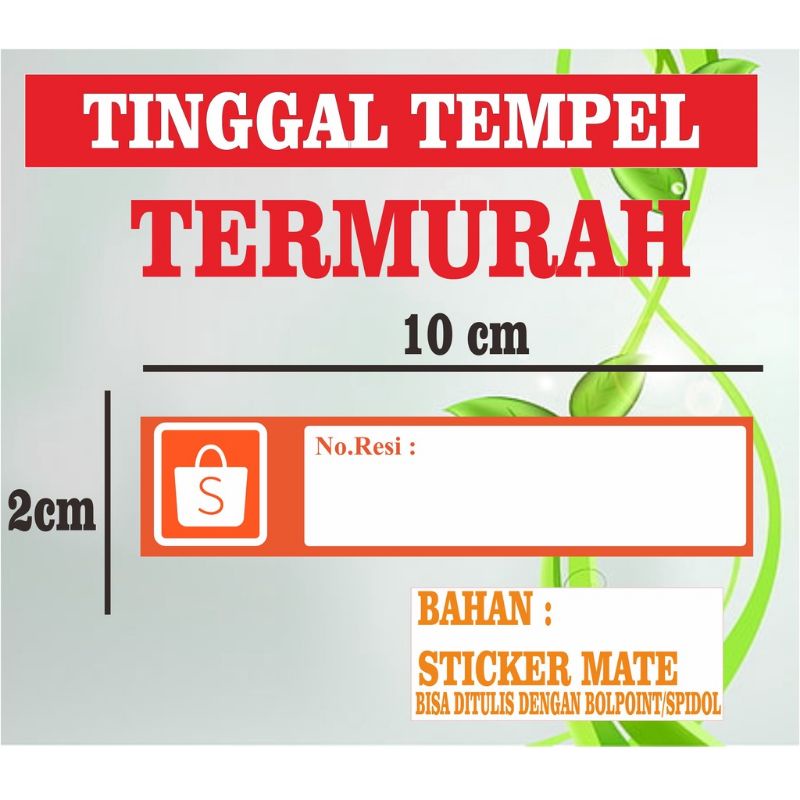 

sticker resi pengiriman shopee isi 500 pcs