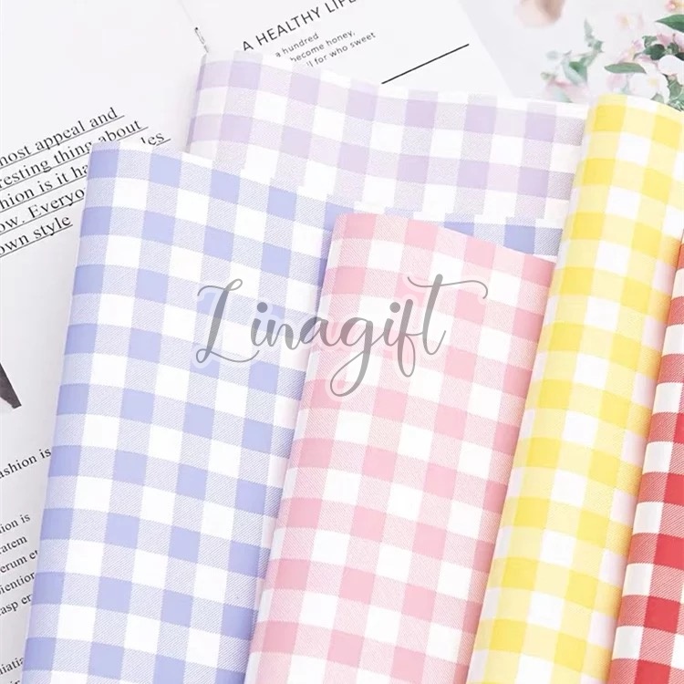 ( 5 Lembar ) CATUR SQUARE - FLOWER WRAPPING PAPER CATUR SQUARE KERTAS BUNGA KOREAN CELLOPHANE PLASTIC KARANGAN BUKET
