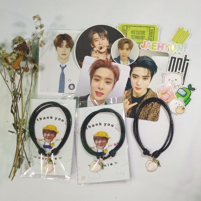 peach bracelet gelang jaehyun NCT 127 tali korea & mug jaehyun READY STOCK