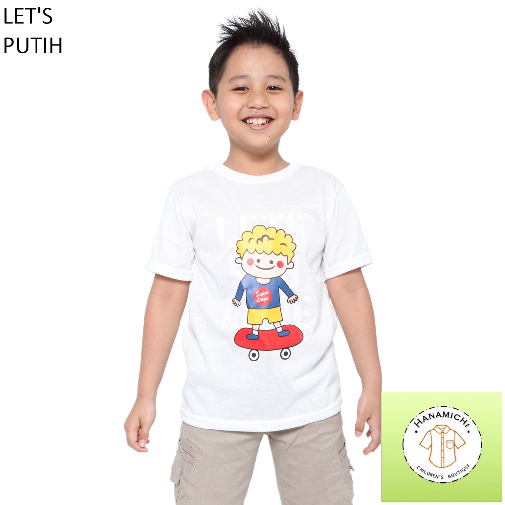 Hanamichi LET'S Kaos Anak Lengan Pendek