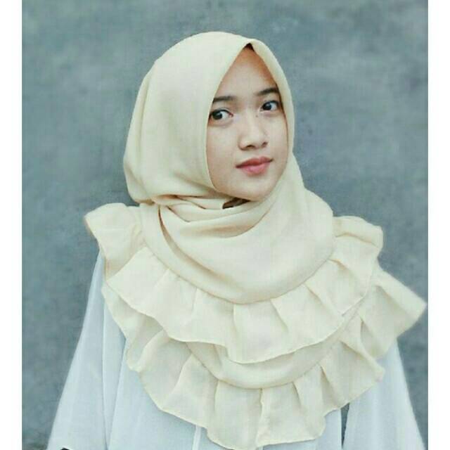 Square rempel wolfis segiempat jilbab khimar hijab segi empat