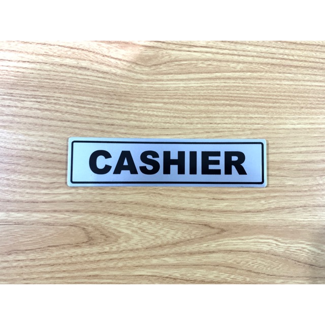 STIKER PERINGATAN RAMBU CASHIER