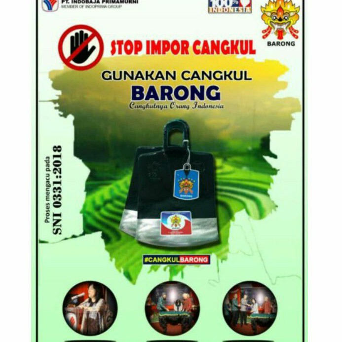 CANGKUL CAP BARONG ATAU PACUL BARONG