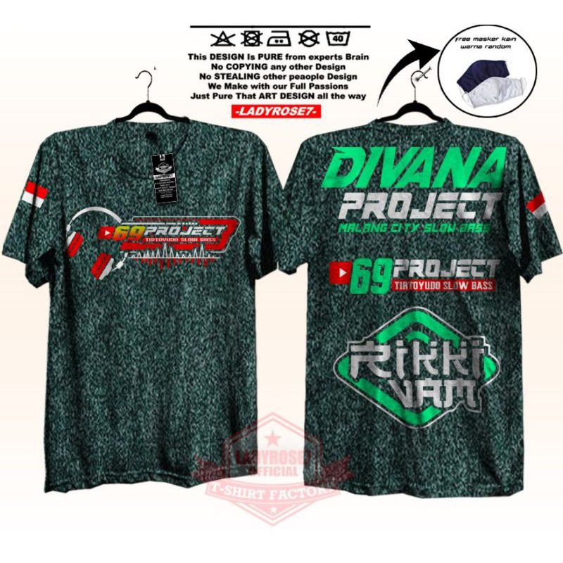 KAOS DIVANA PROJECT 69 TERLARIS DAN TERBARU