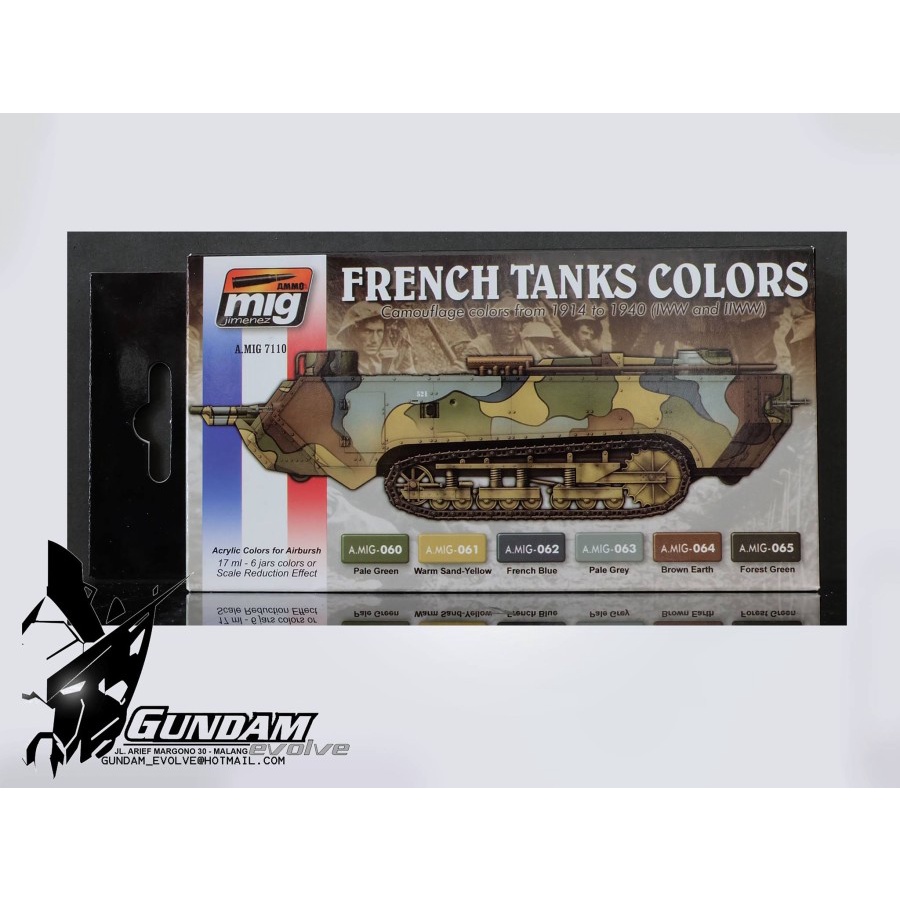 

AMIG7110 WWI & WWII FRENCH CAMOUFLAGE COLORS