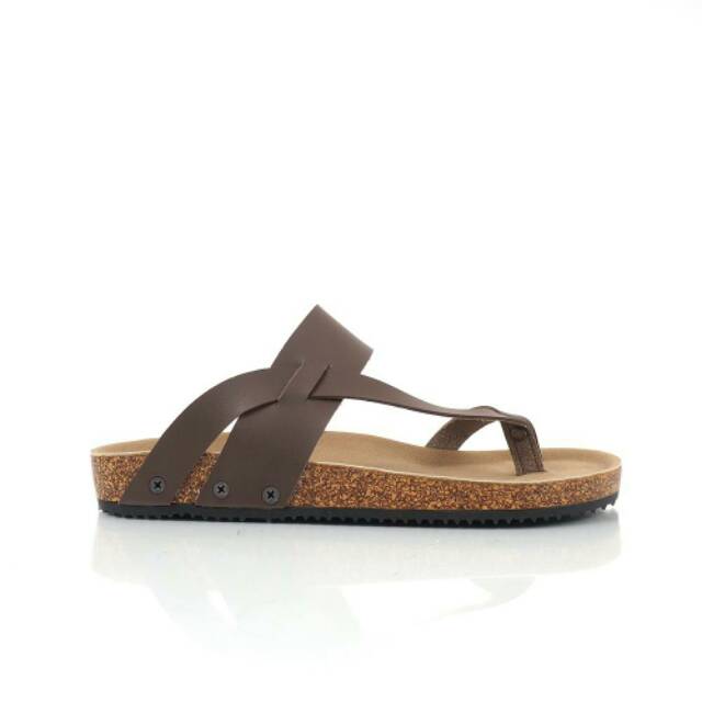 HARGA PROMO SANDAL KULIT GOODNESS LOOP BROWN