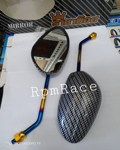 Kaca Spion Carbon Karbon Twotone Model Jupiter Z New Standar Buat Motor Yamaha matic Bebek Moge